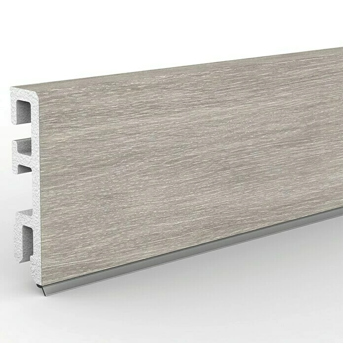 BAUHAUS Sockelleiste Cubica 60 Hexenberg 2,5 M X 13 Mm X 60 Mm, Gerade 3 BAUHAUS Sockelleiste Cubica 60 Hexenberg 2,5 M X 13 Mm X 60 Mm, Gerade