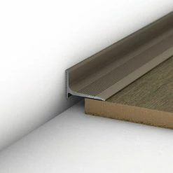 BAUHAUS LOGOCLIC Abschlussprofil 290 Edelstahl Matt, 1 M X 20 Mm X 13 Mm, Montageart: Kleben