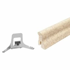 BAUHAUS Sockelleiste Kork Fein Creme 2,4 M X 22 Mm X 40 Mm, Geschwungen -Bodenfliesen Verkäufe 12 572