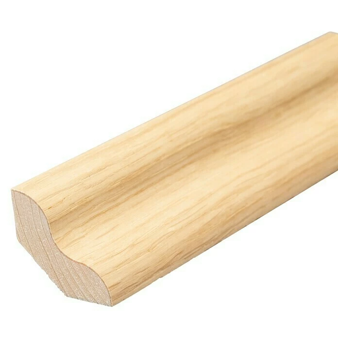 BAUHAUS Sockelleiste Eiche Hell 2,4 M X 2,5 Cm X 2,5 Cm, Geschwungen 3 BAUHAUS Sockelleiste Eiche Hell 2,4 M X 2,5 Cm X 2,5 Cm, Geschwungen
