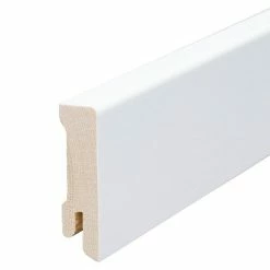 BAUHAUS Profiles And More Sockelleiste Weiß 2,4 M X 1,6 Cm X 5,8 Cm