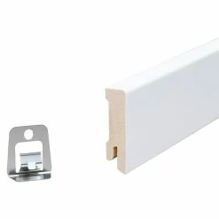 BAUHAUS Profiles And More Sockelleiste Weiß 2,4 M X 1,6 Cm X 5,8 Cm -Bodenfliesen Verkäufe 12 589