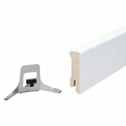 BAUHAUS Profiles And More Sockelleiste Weiß 2,4 M X 1,6 Cm X 5,8 Cm -Bodenfliesen Verkäufe 12 590