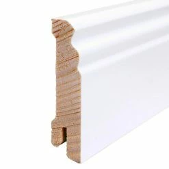 BAUHAUS Sockelleiste Weiß, 2,4 M X 16 Mm X 70 Mm, Profiliert -Bodenfliesen Verkäufe 12 604