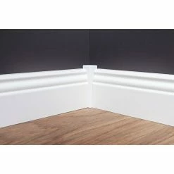 BAUHAUS Sockelleiste Weiß, 2,4 M X 16 Mm X 70 Mm, Profiliert -Bodenfliesen Verkäufe 12 605