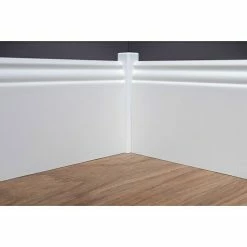 BAUHAUS Sockelleiste Weiß, 2,4 M X 16 Mm X 115 Mm, Profiliert -Bodenfliesen Verkäufe 12 630