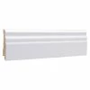 BAUHAUS Sockelleiste Weiß, 2,4 M X 16 Mm X 58 Mm, Profiliert -Bodenfliesen Verkäufe 12 679