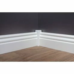 BAUHAUS Sockelleiste Weiß, 2,4 M X 16 Mm X 58 Mm, Profiliert -Bodenfliesen Verkäufe 12 681