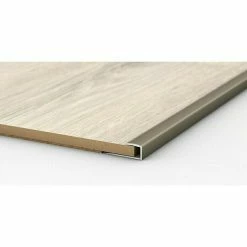 BAUHAUS LOGOCLIC Endprofil 250 Edelstahl Matt, 2,7 M X 24 Mm X 12 Mm, Montageart: Kleben