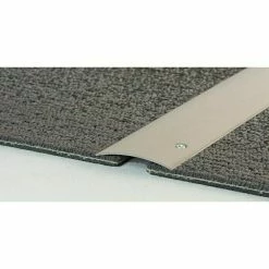 BAUHAUS LOGOCLIC Übergangsprofil 101 Edelstahl Matt, 0,9 M X 50 Mm X 5,6 Mm, Montageart: Schrauben, Seitlich Versenkt Gelocht