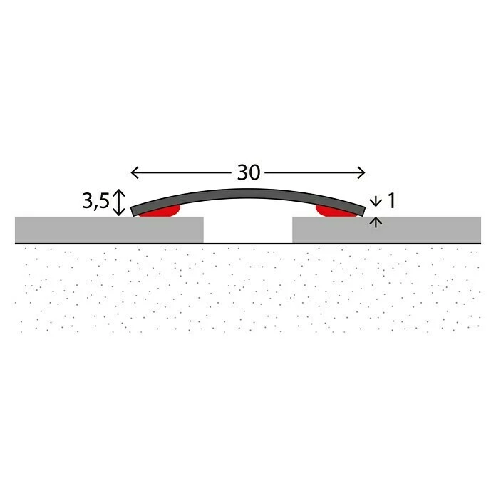 BAUHAUS LOGOCLIC Übergangsprofil 124 1 M X 30 Mm, Montageart: Kleben 4 BAUHAUS LOGOCLIC Übergangsprofil 124 1 M X 30 Mm, Montageart: Kleben – Bild 2