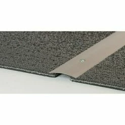 BAUHAUS LOGOCLIC Übergangsprofil 113 Edelstahl Gebürstet, 0,9 M X 40 Mm X 4,2 Mm, Montageart: Schrauben, Mittig Versenkt Gelocht