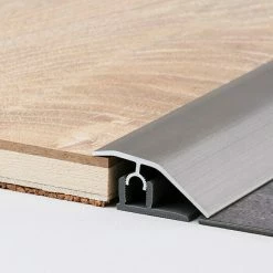 BAUHAUS LOGOCLIC Anpassprofil 307 Aluminium Gebürstet, 0,9 M X 44 Mm, Montageart: Stecken