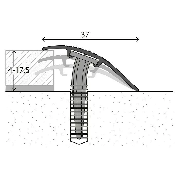 BAUHAUS LOGOCLIC Anpassprofil 205 Buche, 0,9 M X 37 Mm, Montageart: Schrauben 4 BAUHAUS LOGOCLIC Anpassprofil 205 Buche, 0,9 M X 37 Mm, Montageart: Schrauben – Bild 2