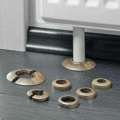 BAUHAUS LOGOCLIC Rohrrosette Nussbaum, 2 Stk., Kunststoff