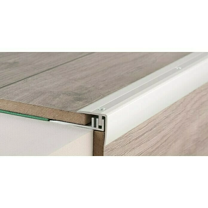 BAUHAUS LOGOCLIC Treppenkantenprofil 229 Silber, 1 M X 27,7 Mm X 27 Mm, Montageart: Schrauben 3 BAUHAUS LOGOCLIC Treppenkantenprofil 229 Silber, 1 M X 27,7 Mm X 27 Mm, Montageart: Schrauben