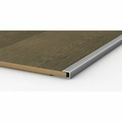 BAUHAUS LOGOCLIC Endprofil 250 Silber, 2,7 M X 24 Mm X 12 Mm, Montageart: Kleben