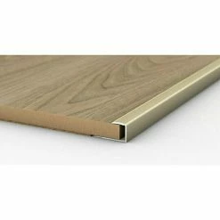 BAUHAUS LOGOCLIC Endprofil 253 Gold, 0,9 M X 24 Mm X 17 Mm, Montageart: Kleben