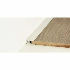 BAUHAUS LOGOCLIC Abschlussprofil 222 Silber, 2,7 M X 21 Mm, Montageart: Schrauben