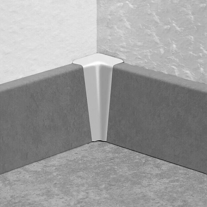 BAUHAUS LOGOCLIC Innenecke K40 C Silber, 2 Stk., Passend Für: LOGOCLIC Sockelleiste K40 C 3 BAUHAUS LOGOCLIC Innenecke K40 C Silber, 2 Stk., Passend Für: LOGOCLIC Sockelleiste K40 C