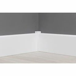 BAUHAUS Sockelleiste Weiß, 2,4 M X 18 Mm X 78 Mm, Gerade -Bodenfliesen Verkäufe 12 931