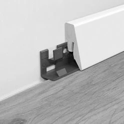 BAUHAUS LOGOCLIC Sockelleiste K40 C Weiß 2,6 M X 19 Mm X 40 Mm, Gerade