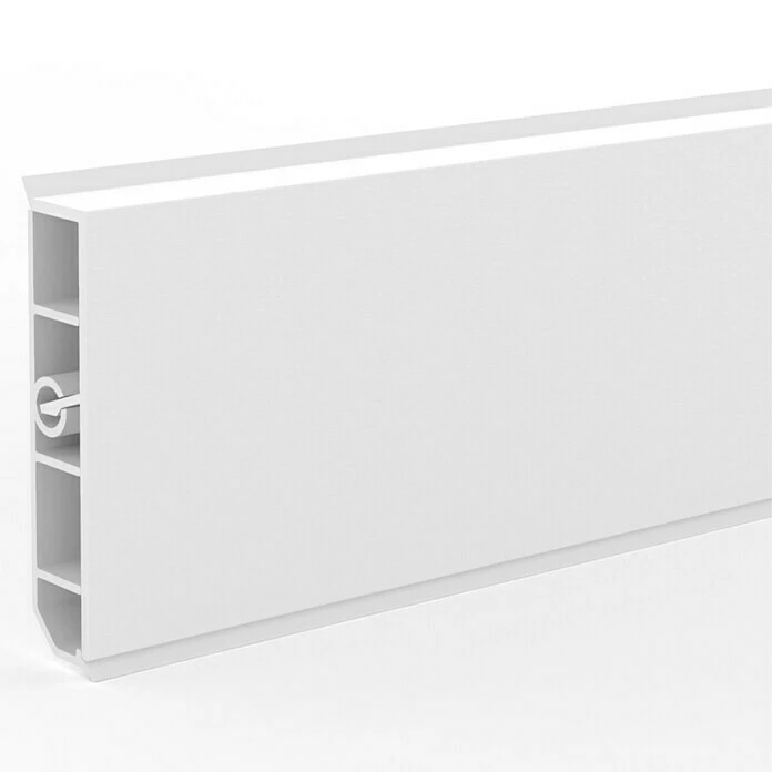 BAUHAUS Deckprofil Cubica LS80 No Light Weiß, 2,5 M X 19 Mm X 80 Mm 3 BAUHAUS Deckprofil Cubica LS80 No Light Weiß, 2,5 M X 19 Mm X 80 Mm