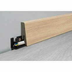 BAUHAUS LOGOCLIC Aquaprotect Sockelleiste Edition K58 Sundance Oak 2,6 M X 18 Mm X 58 Mm, Gerade